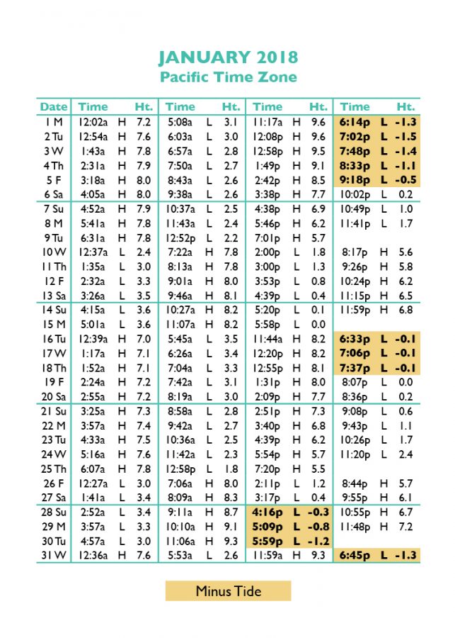 Del Mar Tide Chart