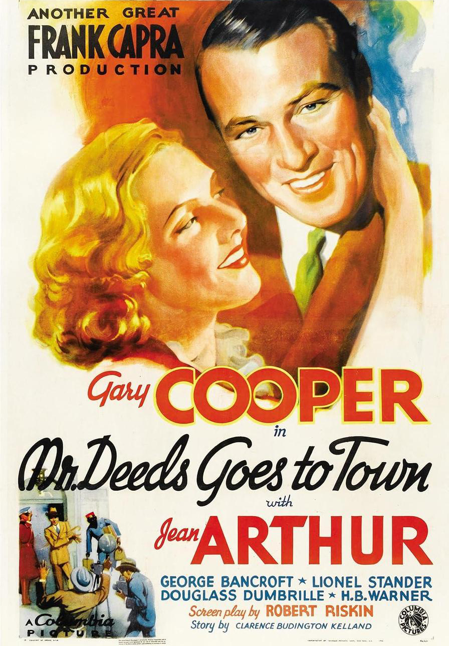 Movie poster of "Mr. Deeds Goes to Town"
