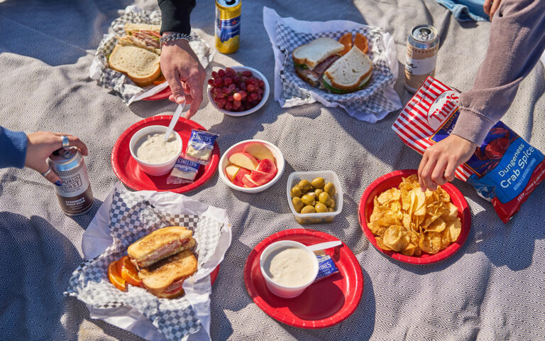Picnic in Seaside on the Oregon Coast
