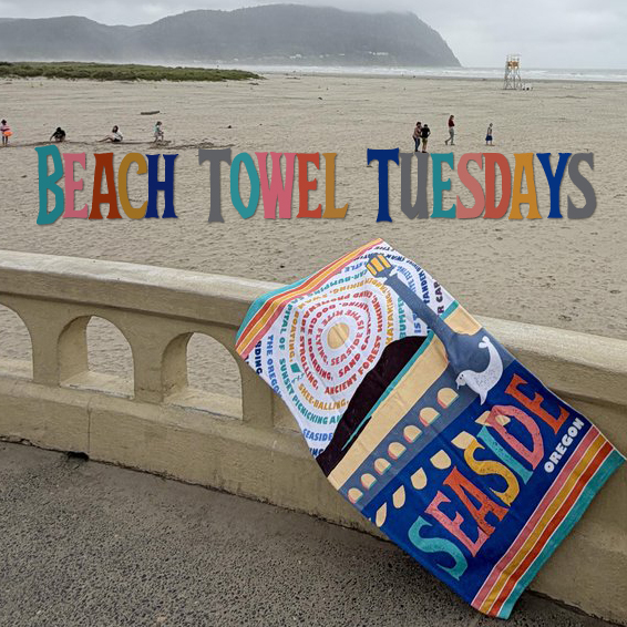 Beach Towel Tuesday giveaway at the Seaside Visitors Bureau