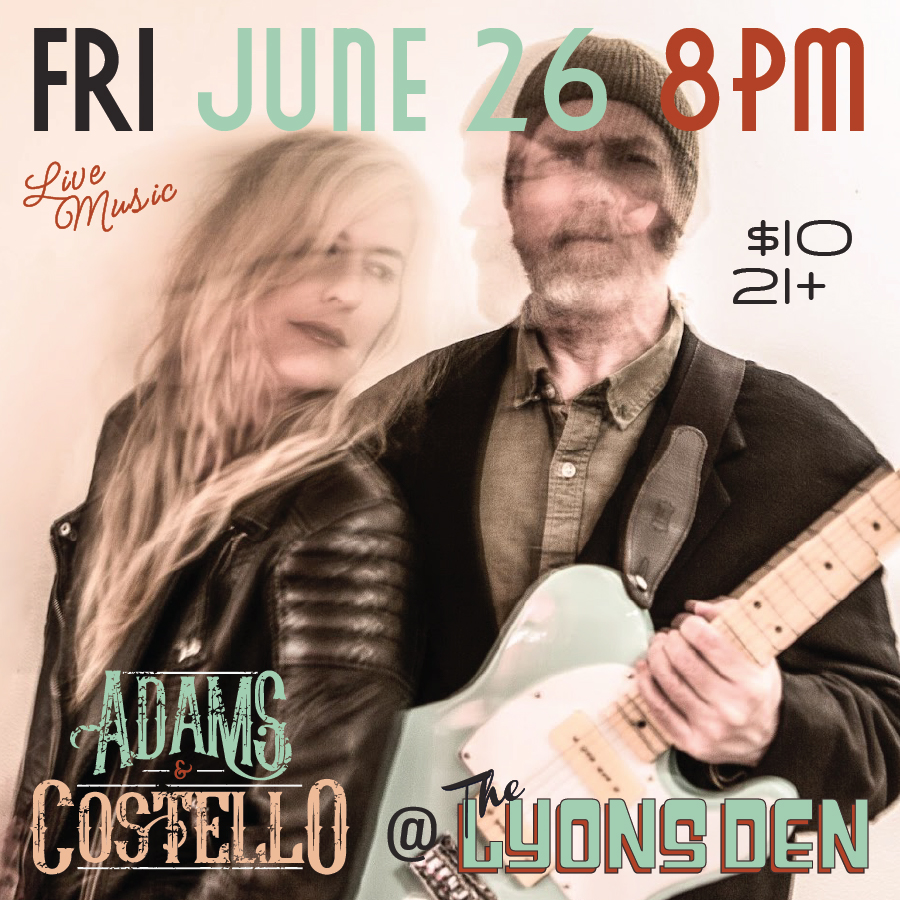 Adams & Costello live music at The Lyons Den in Seaside, Oregon