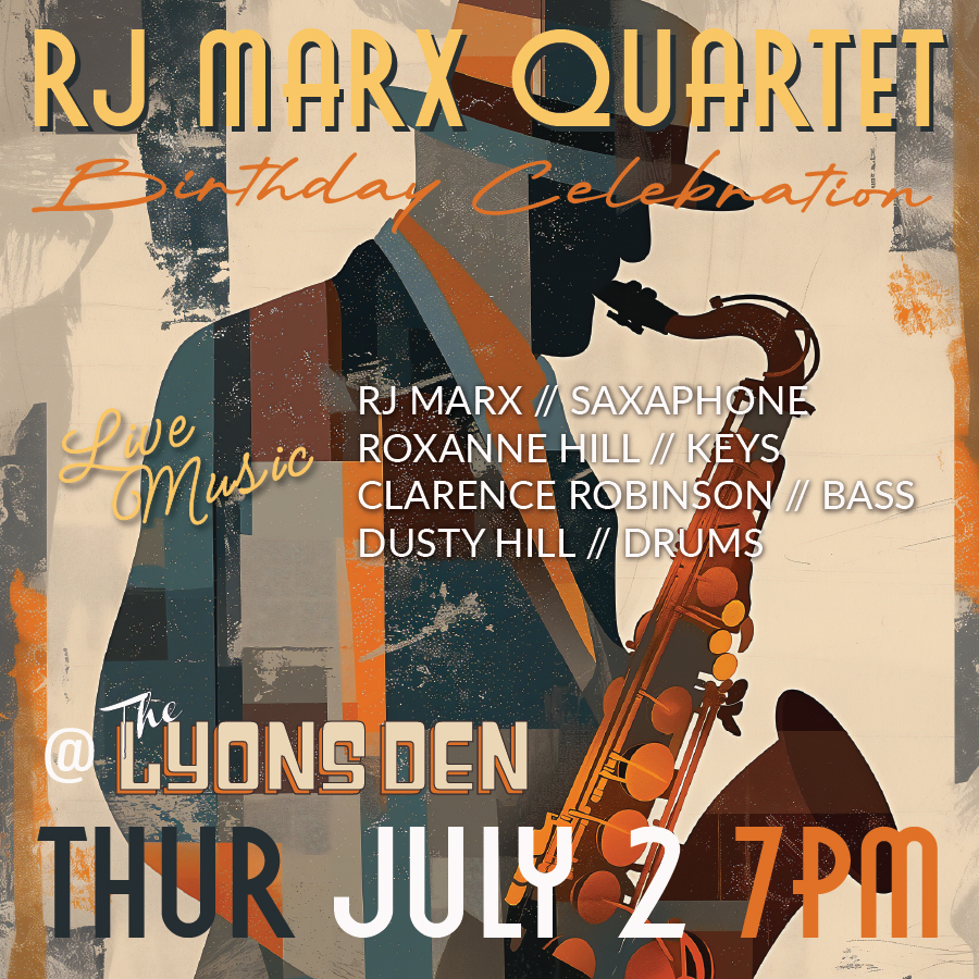 RJ Marx Quartet live at the Lyons Den in Seaside.