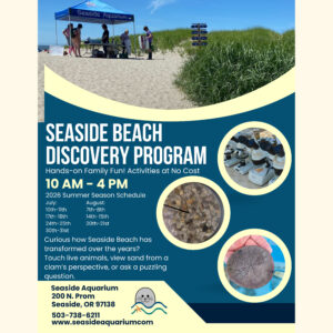 Seaside Beach Discovery program with Seaside Aquarium.
